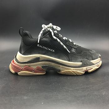 Balenciaga Triple S Old Black Red 483513 W06E1 1000