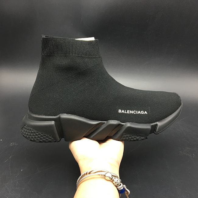 Balenciaga Speed Trainer Mid Black 483502W05G01000 - 1