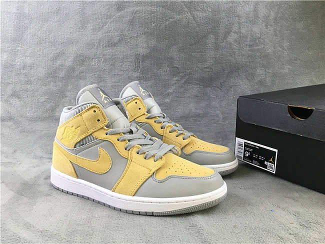 Air Jordan 1 Mid Mixed Textures Yellow DA4666-001 - 1