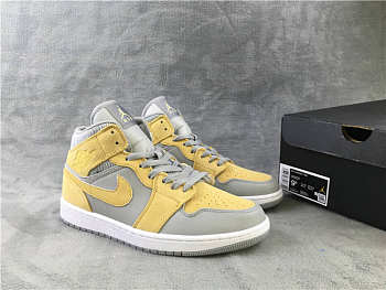Air Jordan 1 Mid Mixed Textures Yellow DA4666-001