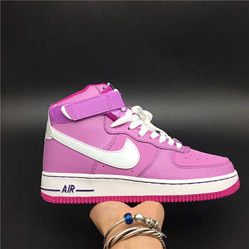 Nike Air Force 1 High White Fusafl Viola 653998-501