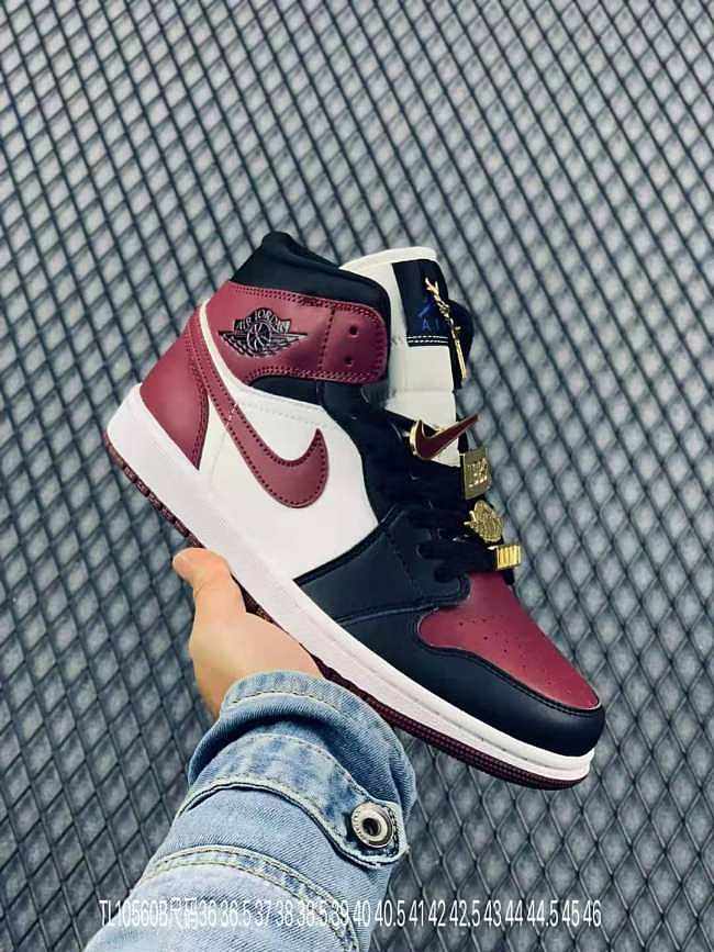 Air Jordan 1 Mid SE Gold Pendants CZ4385-016 - 1