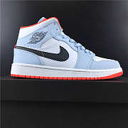 Air Jordan 1 Mid Half Blue Polka Dot Swoosh CU2802-400 - 3