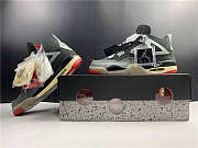 Air Jordan 4 Off White Retro SP Sail Bred CV9388 001 - 5