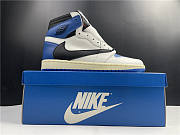 Travis Scott x Fragment x Air Jordan 1 High Military Blue DH3227-105 - 6