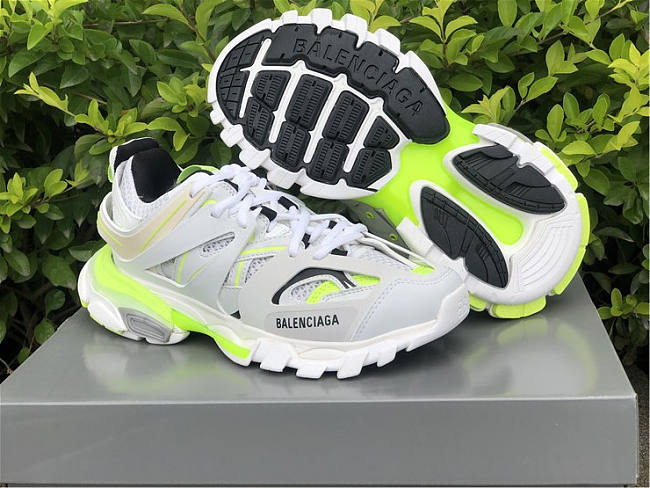 Balenciaga Track Silver & Green 542436 W3NU2 7660 - 1