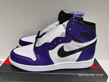 Air Jordan 1 Retro High Court Purple White 555088-501