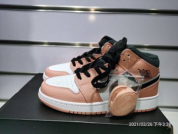 Air Jordan 1 Mid GS 'Pink Quartz' 555112-603