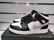 Air Jordan 1 Mid White Black Light Arctic Pink 555112-103 - 1