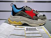 Balenciaga Triple S Blue Red 483513 W06E3 4365  - 3