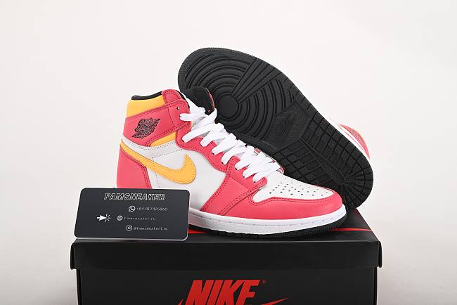 Air Jordan 1 High OG“Light Fusion Red 555088-603 - 1