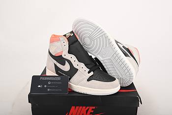 Air Jordan 1 Retro High Neutral Grey Hyper Crimson 555088-018