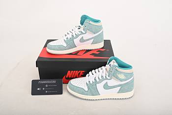 Air Jordan 1 Turbo Green lake water green and white 555088-311 (M )