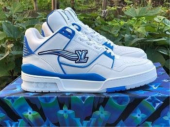 LOUIS VUITTON BLUE & WHITE LV TRAINER 