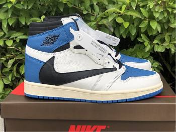 Travis Scott x Fragment x Air Jordan 1 High Military Blue DH3227-105