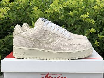 Nike Air Force 1 Low Stussy Beige White Running CZ9087 200 