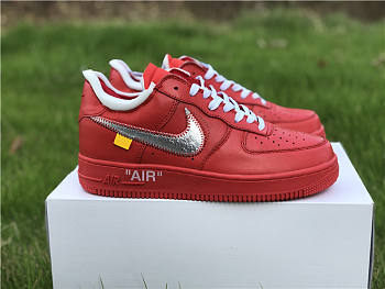 Air Force 1 Low X Off-White University Red Silver CI1173-600