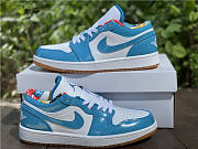 Air Jordan 1 Low Barcelona Print DC6991-400 - 4