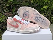 Air Jordan 1 Low White Pink Grey Shoes DM5443-666 - 3