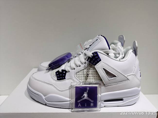 Air Jordan 4 Retro Metallic Purple (GS) 408452-115  - 1