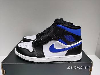 Air Jordan 1 Mid White Black Royal 554724-140