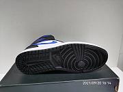 Air Jordan 1 Mid White Black Royal 554724-140 - 5