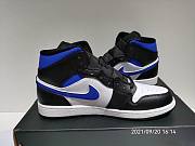 Air Jordan 1 Mid White Black Royal 554724-140 - 2