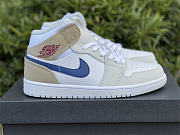 Air Jordan 1 Mid Tan Suede Navy DO6726-100 - 1