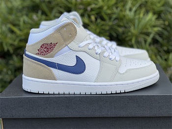 Air Jordan 1 Mid Tan Suede Navy DO6726-100