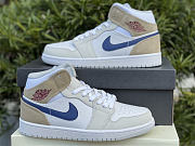 Air Jordan 1 Mid Tan Suede Navy DO6726-100 - 4