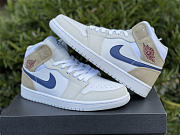 Air Jordan 1 Mid Tan Suede Navy DO6726-100 - 2