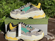 Gucci x Balenciaga The Hacker Project Triple S Beige Green Yellow 681067UMO20 976 - 3