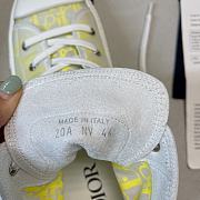 Dior B23 High Top White Yellow Oblique 3SH118YNT H160 - 4