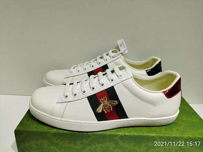 Gucci Wmns Ace Embroidered 'Bee' 431942 02JP0 9064 - 1
