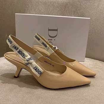 J'ADIOR SLINGBACK PUMP Nude Patent Calfskin
