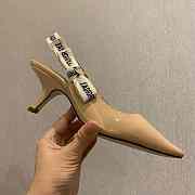 J'ADIOR SLINGBACK PUMP Nude Patent Calfskin - 4