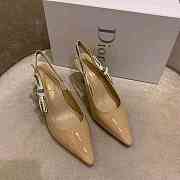 J'ADIOR SLINGBACK PUMP Nude Patent Calfskin - 3