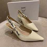 J'ADIOR SLINGBACK PUMP White Patent Calfskin - 1