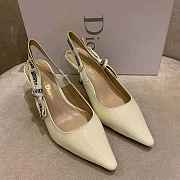J'ADIOR SLINGBACK PUMP White Patent Calfskin - 2