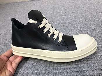 RICK OWENS SS22 FOGACHINE LOW SNEAKS IN FULL GRAIN