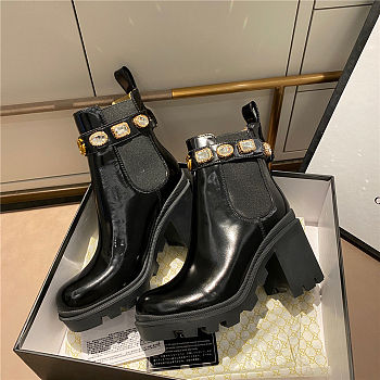 Gucci Trip Bootie with Jewels
