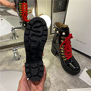 GUCCI Faux Pearl-embellished Leather Ankle Boots - 5