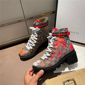Gucci Flora Ankle Boot