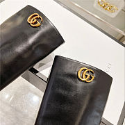 Gucci Black 598170 Double G  Leather Knee Boots - 5