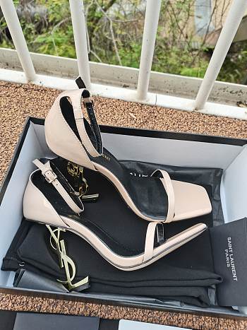 Saint Laurent Opyum Nude 110mm sandals 5576620NPVV