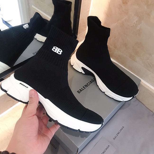 Balenciaga Speed Trainer Mr. Porter Black - 1