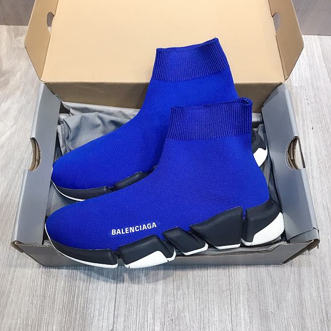 Balenciaga Speed 2.0 Dark Blue White Black  617239W2DB24791 - 1