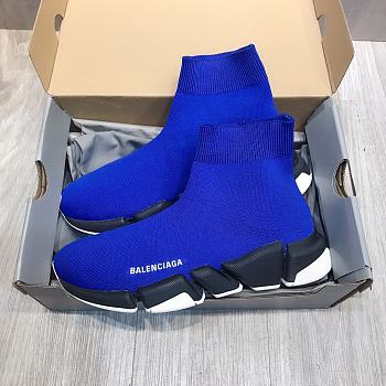 Balenciaga Speed 2.0 Dark Blue White Black  617239W2DB24791