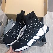 Balenciaga Speed 2.0 Black White Logo (W)  645420W2DBT1090 - 2