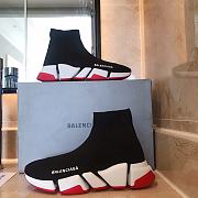 Balenciaga Speed 2.0 Black Red Sole - 4